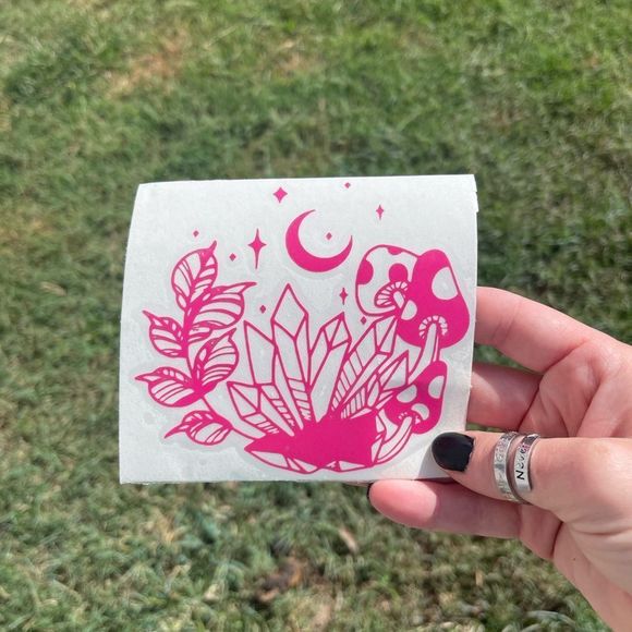 Crystal Mushrooms Vinyl Decal - Picture 3 of 10